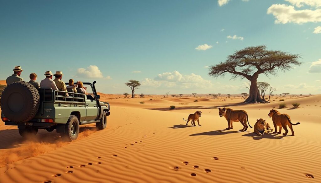 Découvrez le désert du Kalahari, un lieu mythique en Afrique ! Dans notre guide complet, apprenez tout ce qu'il faut savoir pour organiser un safari inoubliable : meilleur moment pour y aller, faune et flore uniques, conseils pratiques et expériences incontournables. Préparez-vous à vivre une aventure exceptionnelle au cœur du Kalahari.