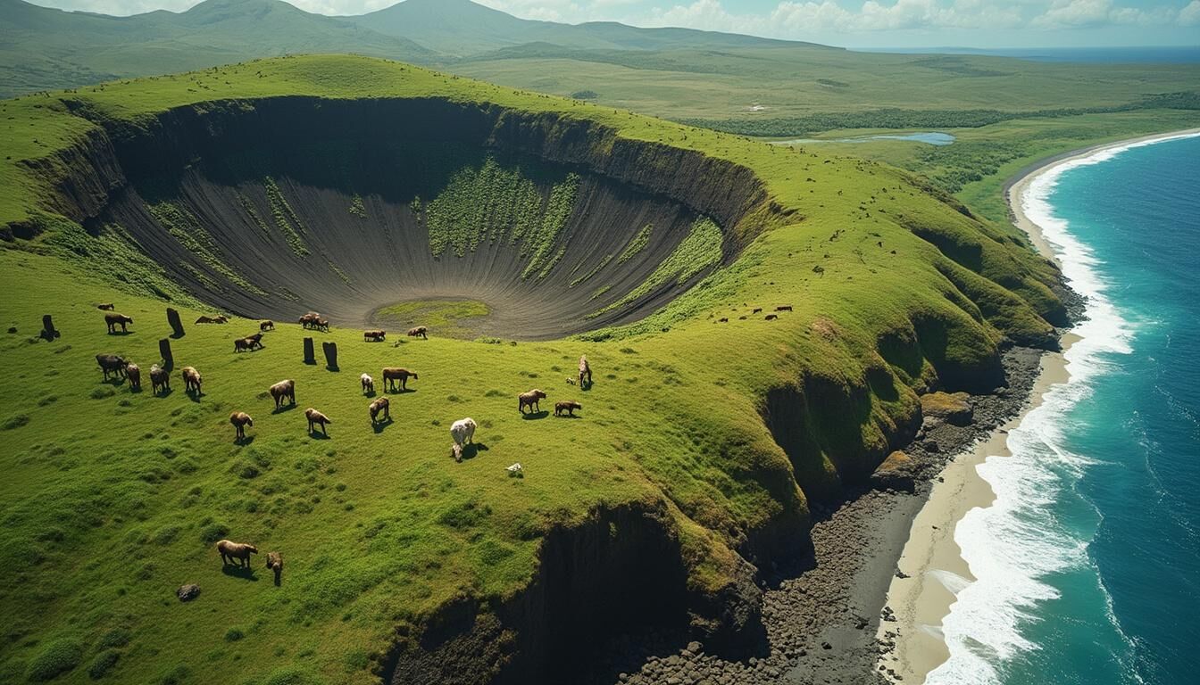Découvrez l'Île de Pâques, ou Rapa Nui, un lieu mystérieux chargé d'histoire et de légendes, célèbre pour ses célèbres moaïs. Plongez dans sa culture unique, explorez ses paysages spectaculaires et laissez-vous envoûter par la magie de cette île isolée au cœur de l'océan Pacifique.