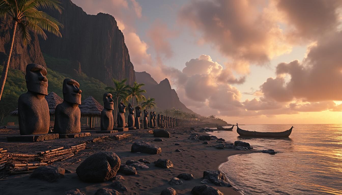 Découvrez l'Île de Pâques, également connue sous le nom de Rapa Nui, une destination fascinante riche en histoire, culture et mystères. Explorez ses célèbres statues moai, ses paysages volcaniques époustouflants et plongez dans les traditions des habitants de cette île isolée du Pacifique.