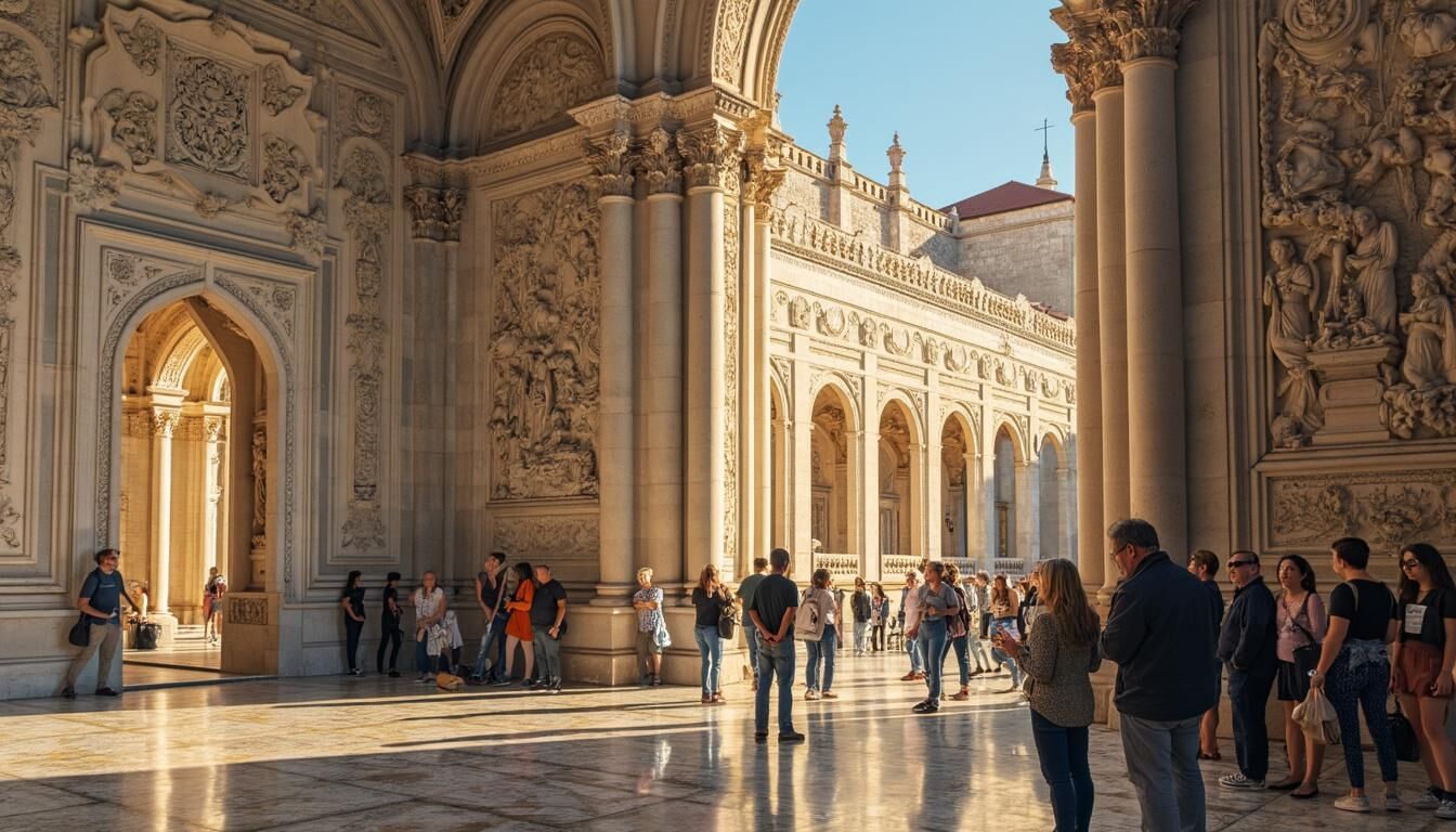 Découvrez le Monastère des Hiéronymites à Lisbonne, un chef-d'œuvre de l'architecture manuéline et un site classé au patrimoine mondial de l'UNESCO. Imprégnez-vous de l'histoire fascinante de ce monument emblématique et laissez-vous émerveiller par ses détails sculpturaux uniques. Une visite incontournable pour tout amateur de culture et d'histoire !