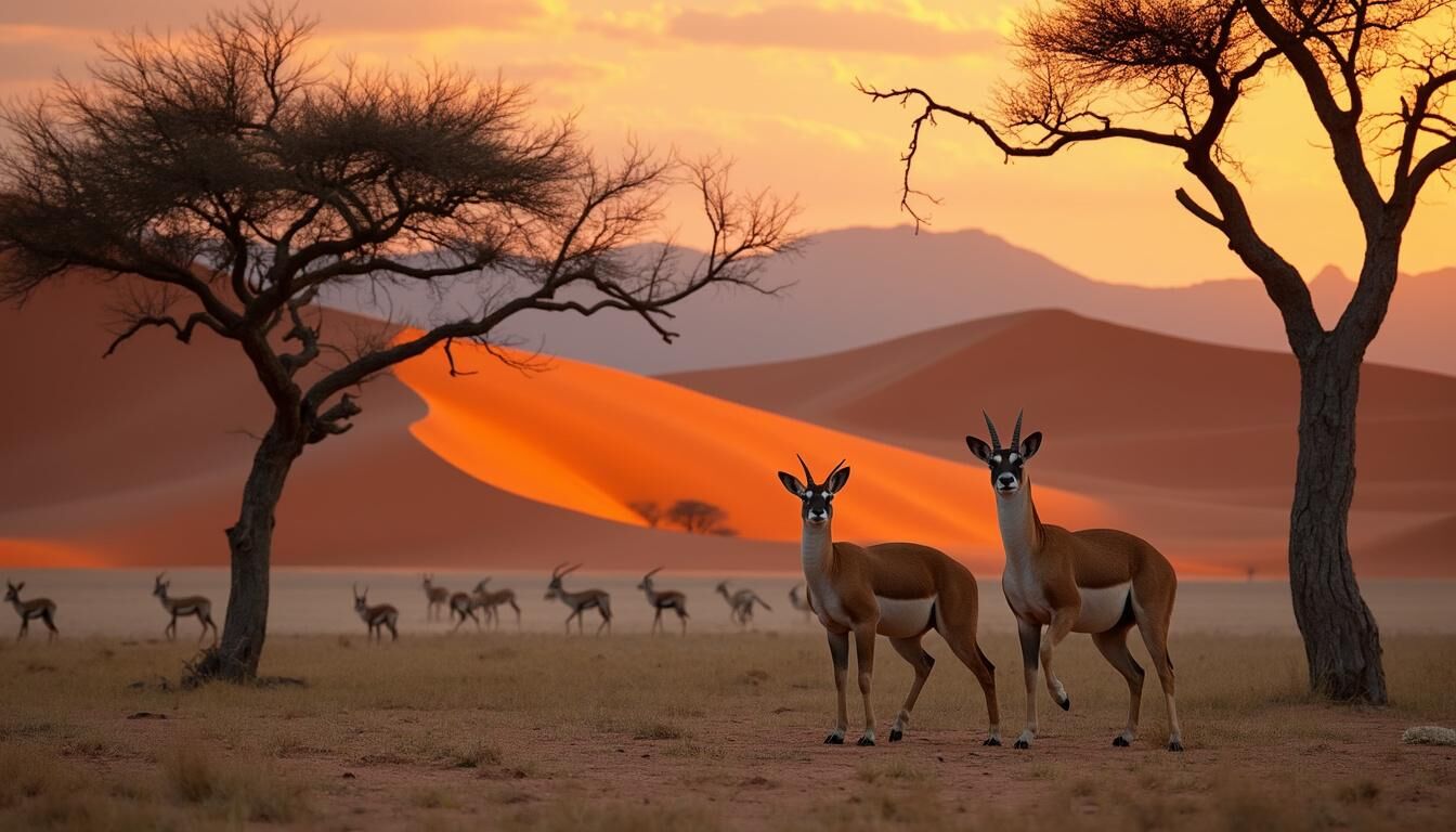 Découvrez le désert du Kalahari, un lieu mythique à travers un safari inoubliable. Explorez ses paysages époustouflants, sa faune fascinante et tout ce qu'il faut savoir pour planifier votre visite. Des conseils pratiques aux meilleures périodes pour partir, plongez dans l'aventure au cœur de ce désert emblématique.