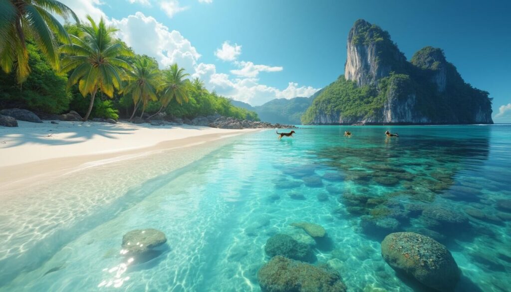 Découvrez les Îles Similan, un véritable paradis thaïlandais. Plongez dans des eaux cristallines, explorez des plages de rêve et rencontrez une biodiversité marine exceptionnelle. Ne manquez pas ces incontournables pour une expérience inoubliable en plein cœur de la nature thaïlandaise.