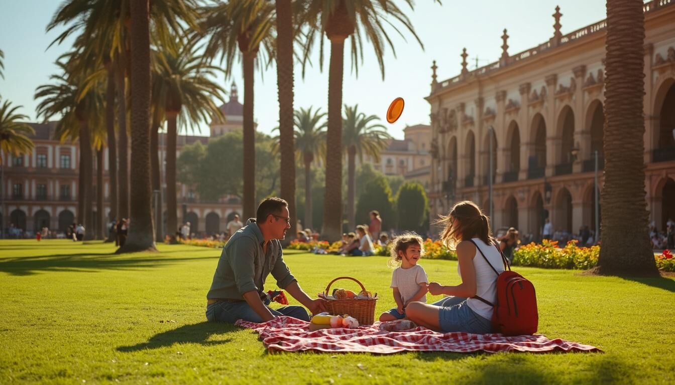 Découvrez le parc María Luisa à Séville : une oasis de verdure où se mêlent jardins enchanteurs, monuments historiques et activités diverses. Explorez ses allées ombragées, faites un tour en barque sur le canal et admirez l'architecture moresque des pavillons. Un incontournable pour les amoureux de la nature et les passionnés d'histoire!